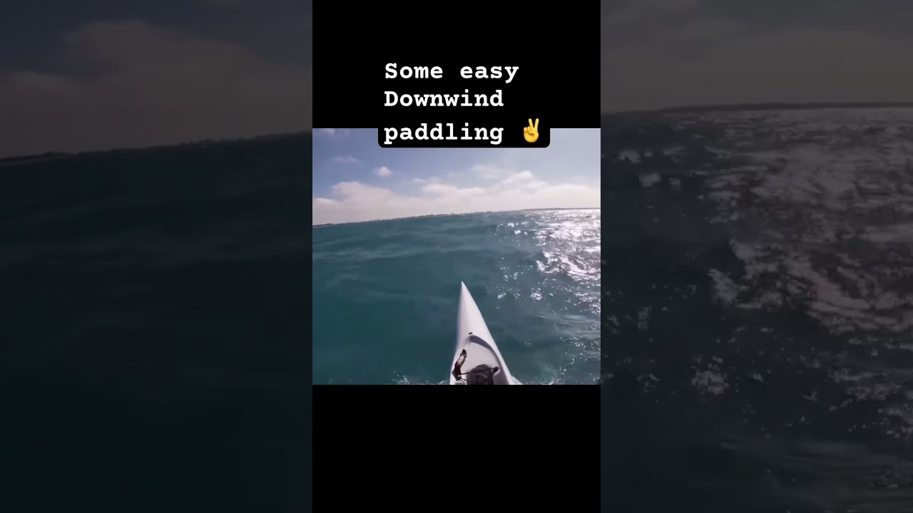 Cruising with some easy downwind paddling