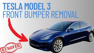Tesla Model 3 Front Bumper Removal: Step-by-Step DIY Guide!