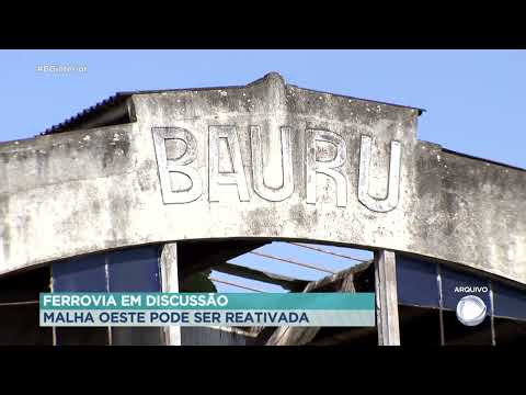 Bauru: Ferrovia em discussão, malha oeste pode ser reativada. (Record)