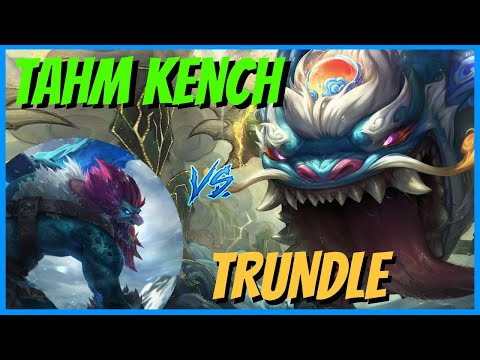 Clash of the Titans! Tahm Kench vs Trundle Top Lane Battle in League of Legends 🐸🔨