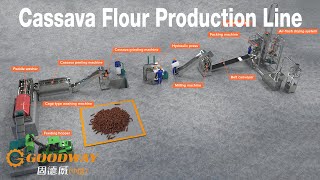 Cassava Flour Processing Plant Cassava Flour Processing Line 3D