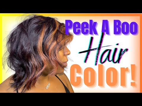 How To Do 👀 Peek A Boo Hair Color!