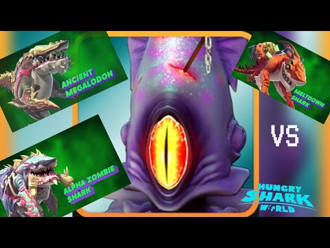 ALL MUTANT SHARKS vs COLOSSAL SQUID BOSS ! - Hungry Shark World