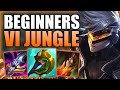 HOW TO PLAY VI JUNGLE & CARRY FOR BEGINNERS IN S12! - Best Build/Runes S+ Guide - League of legends