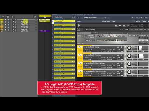 Logic AU3 • VEP MULTI Instance - 8 Ports • 128 Kontakts (1st Look)