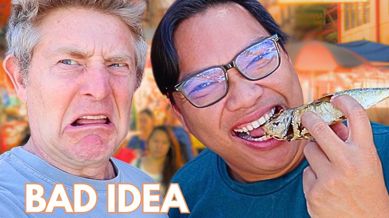 Eating FISH EYES at a Filipino Market!