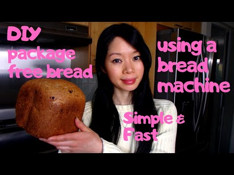 DIY Package Free Bread using a bread machine and regular yeast