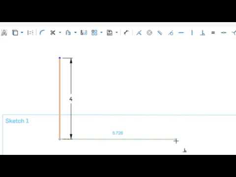 Onshape - One Minute Lesson - Sketching Basics - Adding Dimensions as you Sketch