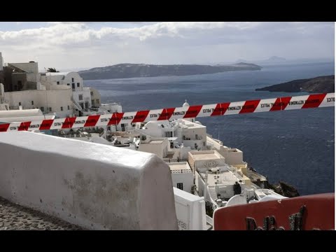 Shocking Santorini Earthquake Footage! Is Santorini Going to Collapse? 