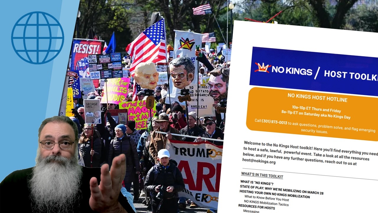 PROTESTO "NO KINGS" foi MUITO GRANDE, mas FOI MENOR que ANO PASSADO e ORGANIZAÇÃO IMPRESSIONA