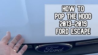 How to pop the hood on 2013-2019 Ford Escape video #fordescape #automobile #ford
