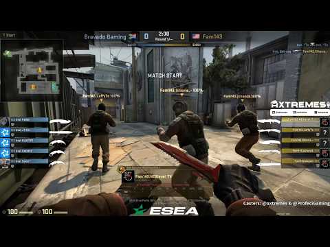 ax Casts CS:GO with Profeci - Bravado's Final 3 ESEA S27 Main Matches