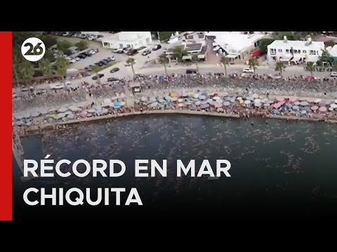 🇦🇷 MAR CHIQUITA CASI ROMPE RÉCORD | Más de 1.800 personas flotaron simultáneamente en la laguna