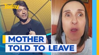 Mother 'humiliated' after Arj Barker told her and baby to leave comedy show | Today Show Australia