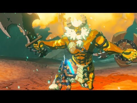 Hero of the Wild Shows a Gold Lynel his True Power! - Zelda Breath of the Wild