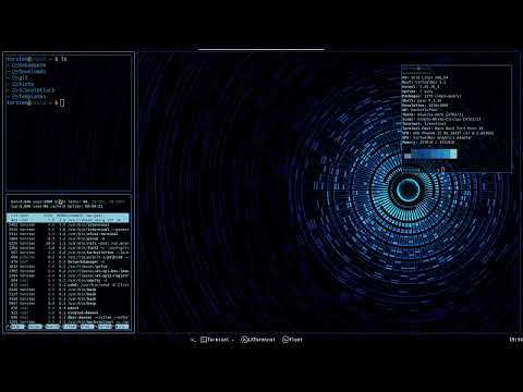 playing arround with pywal & rofi in herbstluftwm in my void virtual machine