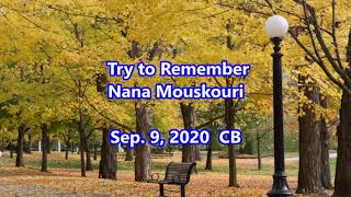 Try to Remember - Nana Mouskouri: with Lyrics(영어가사/한글번역)