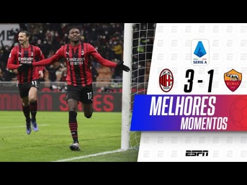 Gols e lances de Milan x Roma