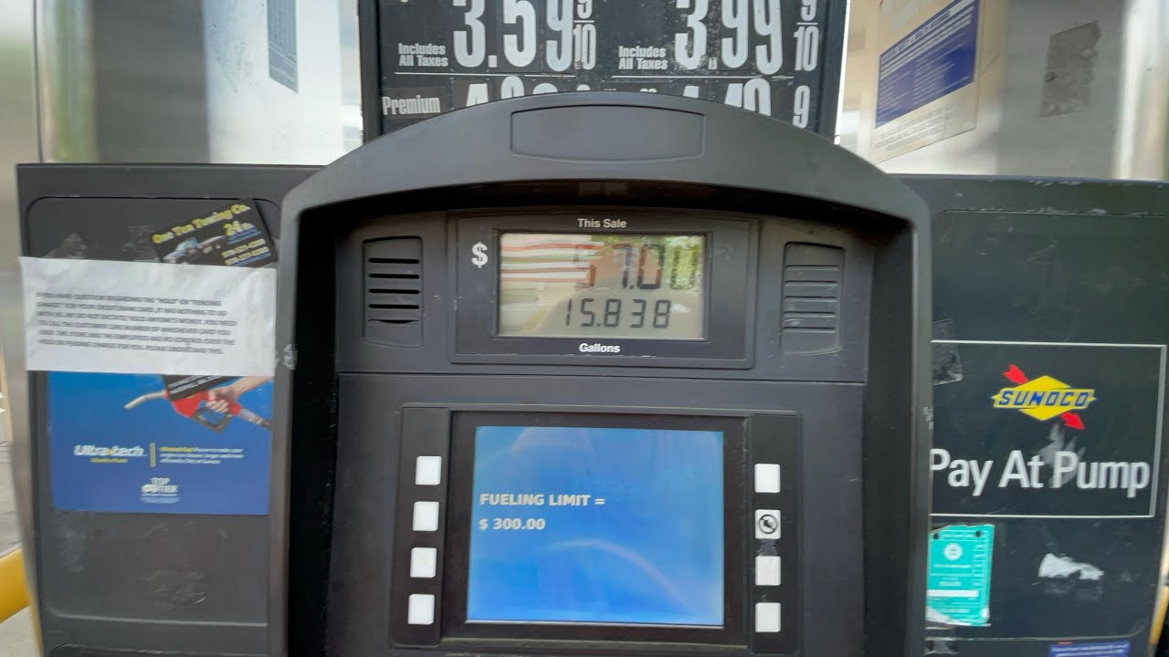 Pumping Gas @ a Sunoco Gas Station off Route 110 - Methuen, MA