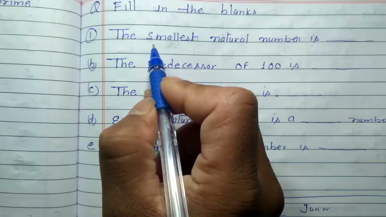 Watch Care Este Cel Mai Mic Num?r Natural Now The Smallest natural number is --- and Smallest whole number is ---