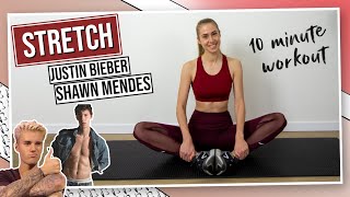 10 MIN Justin Bieber & Shawn Mendes STRETCH WORKOUT!