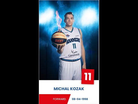 2024.03.15 Michal Kozák #11, RSW Liege Basket vs Landstede Hammers