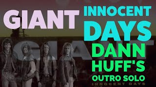 Dann Huff OUTRO Guitar Solo / Video Demo - Innocent Days by Giant