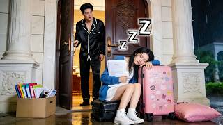 Il pleut, une fille sans abri dort devant la maison du PDG — il la ramène et la gâte sans fin !