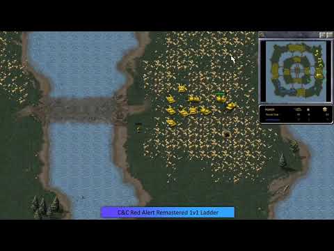 Command and Conquer Remastered: Red Alert Quickmatch 1v1 - IAmWhatIAm(Sai) VS SovietTime