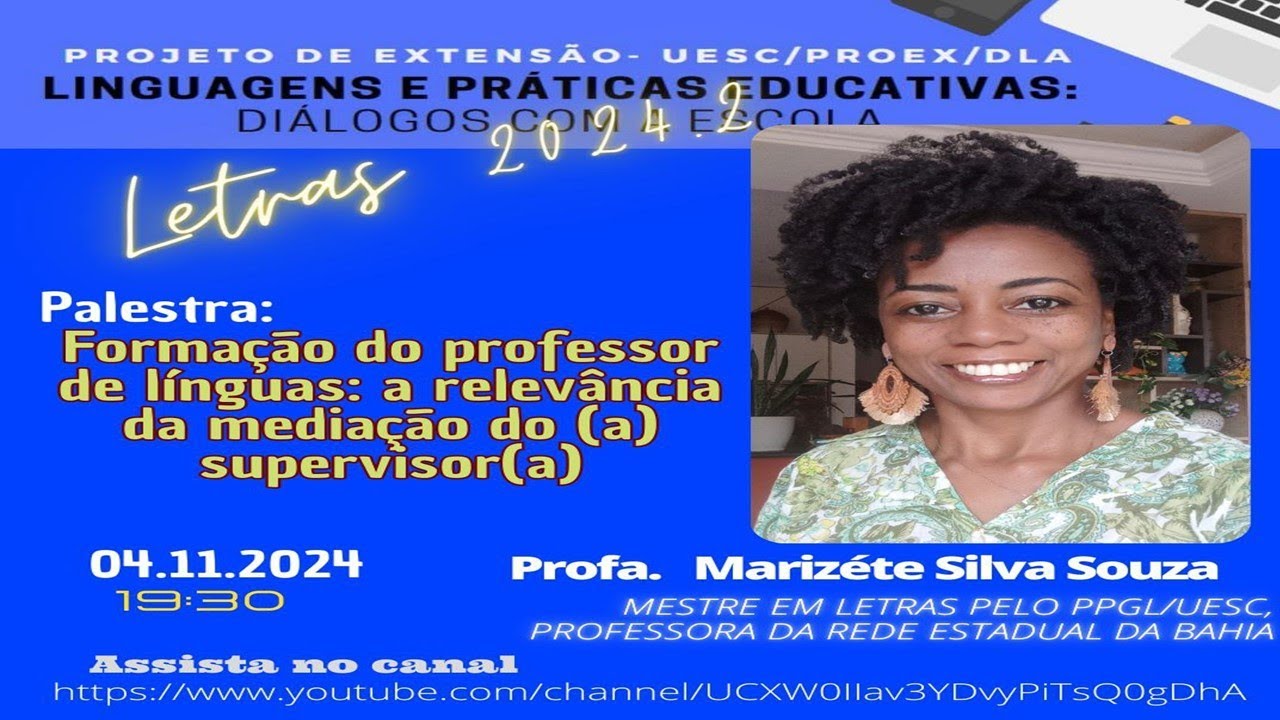 PALESTRA- Formação do professor de línguas: a relevância da mediação do(a) supervisor(a)