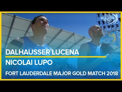 Dalhausser-Lucena vs  Nicolai-Lupo FORT LAUDERDALE MAJOR GOLD MATCH 2018 beach volleyball