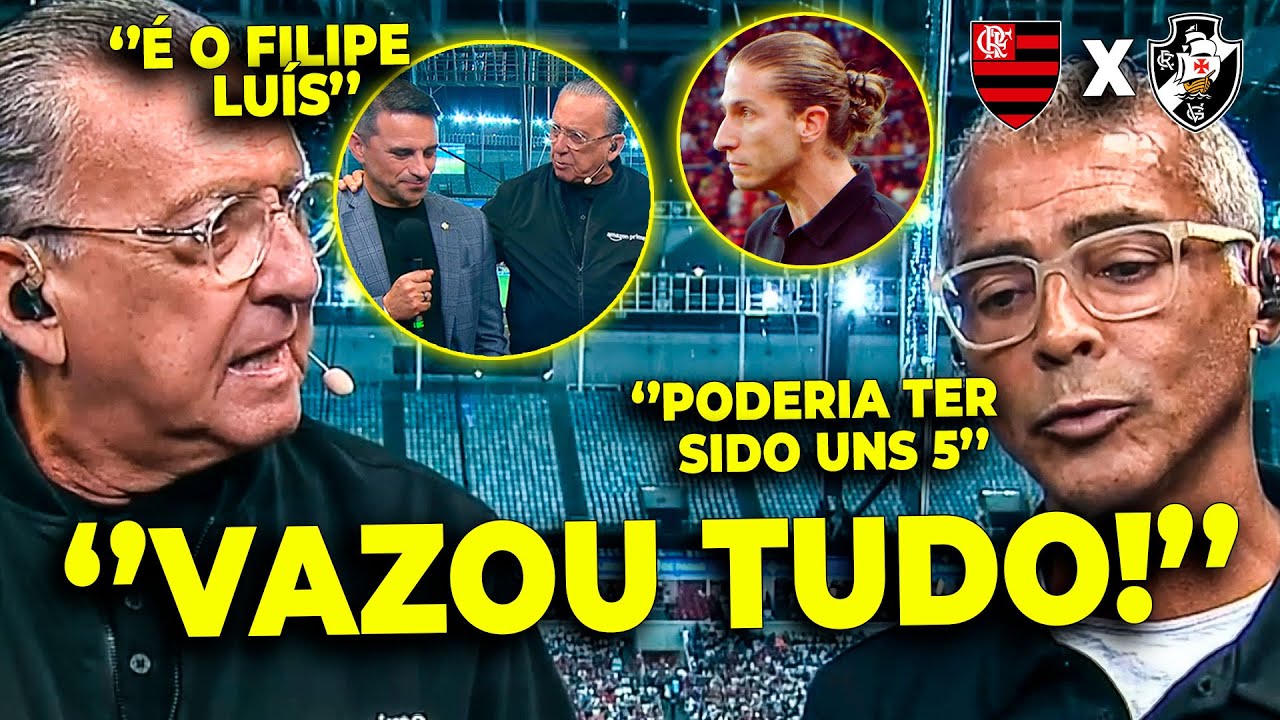 GALVÃO BUENO E ROMÁRIO VAZARAM TUDO! FILIPE LUÍS NA SELEÇÃO! O FLAMENGO AMASSOU O VASCO!