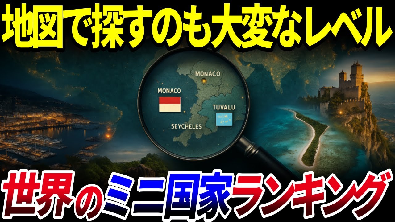 【ゆっくり解説】バチカン市国を除く…9割が知らない世界の「ミニ国家」ランキング9選を解説