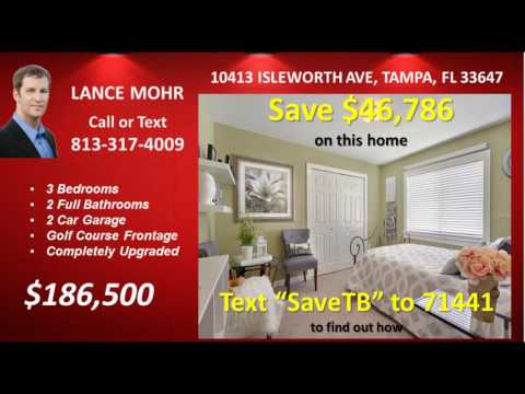 Golf Course Frontage 3+2 Home in Heritage Isles Tampa Florida