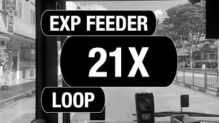 SBS Transit Express Feeder 21X (BFTP 2025) | Bus Service Route Visual