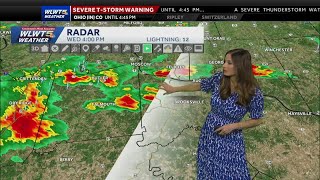Tracking strong to severe storms moving through Cincinnati region