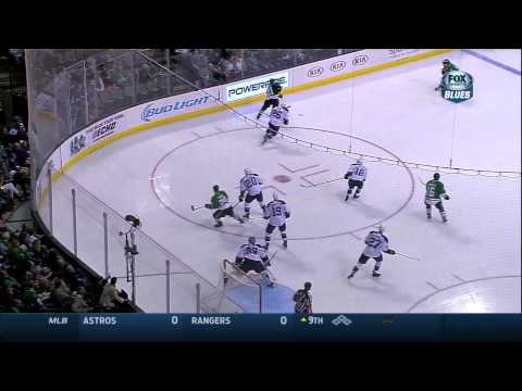 Alexander Steen skate save St. Louis Blues vs Dallas Stars 4/11/14 NHL Hockey.
