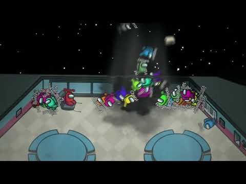 evil elmo and evil barney destroy a the skeld