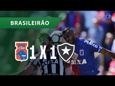 PARANÁ 1 X 1 BOTAFOGO - GOLS - 12/08 - BRASILEIRÃO 2018