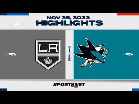 NHL Highlights | Kings vs. Sharks - November 25, 2022