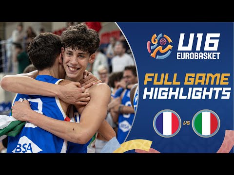 Quarter-Finals: France 🇫🇷 vs Italy 🇮🇹 | Highlights | FIBA U16 EuroBasket 2025