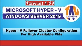 Download the video "How to Create Hyper V Failover Cluster 2019 Step by Step | High Available VMs [HYPER V TUTORIAL 09]"