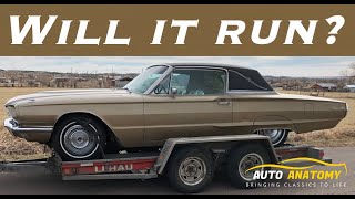 Will it run?  Barn find 1966 Thunderbird, sitting 32 years!