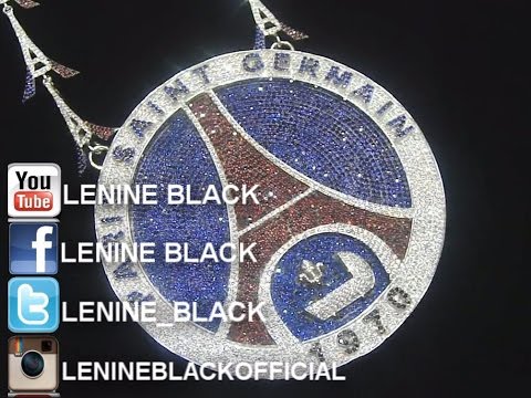 Lénine Black PSG (Paris Saint Germain) Chain