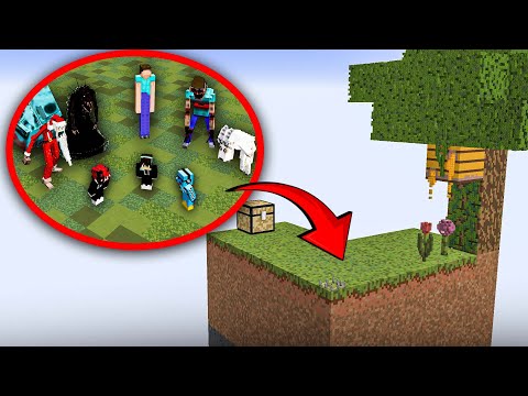 I Survived Every Minecraft Horror Mod On This GianSkyblock