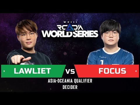 WC3 - RWS Asia-Oceania - Decider: [NE] LawLiet vs. FoCuS [ORC]