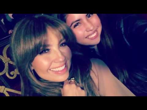 La Creme Models with Thalia on set for song Vuelveme a querer