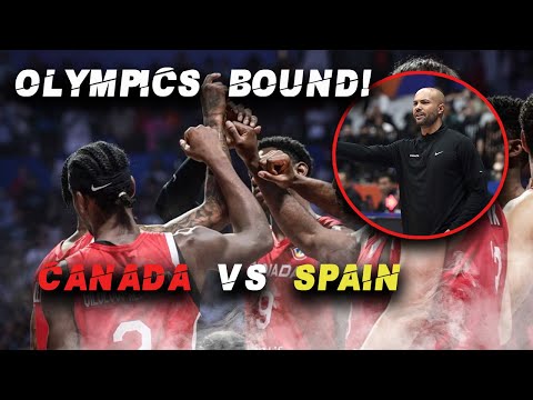 BIG FAT OLYMPICS BABY!!  Team Canada Basketball vs Spain Fiba World Cup 2023 highlights REACTION