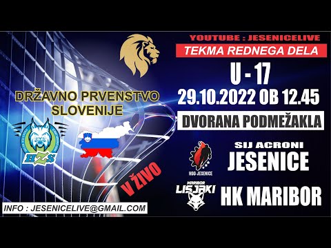 HOKEJ NA LEDU   U -- 17  sij ACRONI JESENICE - HK MARIBOR