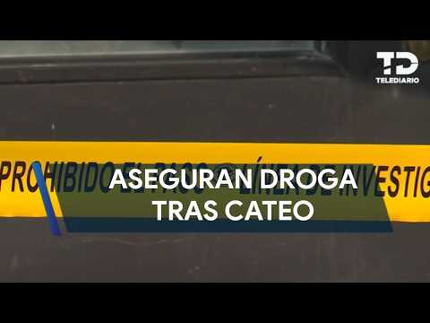 Aseguran drogas tras cateo en la colonia Nueva Estanzuela en Monterrey